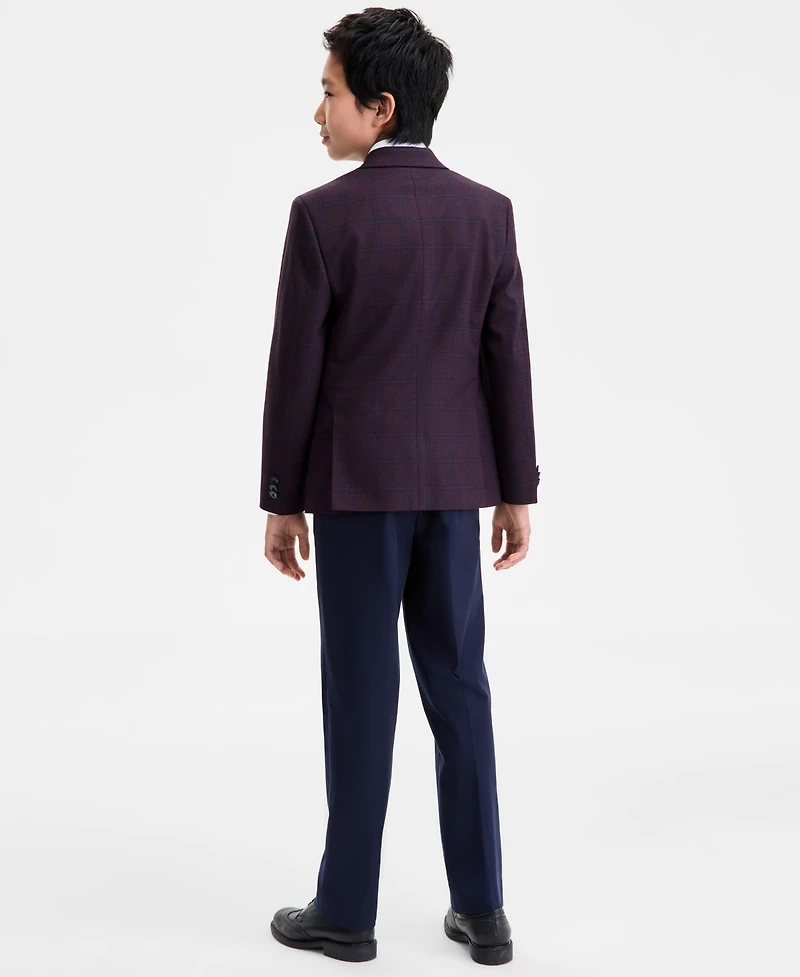 Michael Kors Boys 8-20 Plain Plaid Jacket