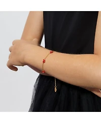 Anna Zuckerman Petit Daisy Red Bracelet