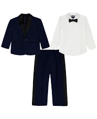 Nautica Baby Boys 4-Piece Shirt, Tuxedo Jacket, Tie and Dress Pants Set