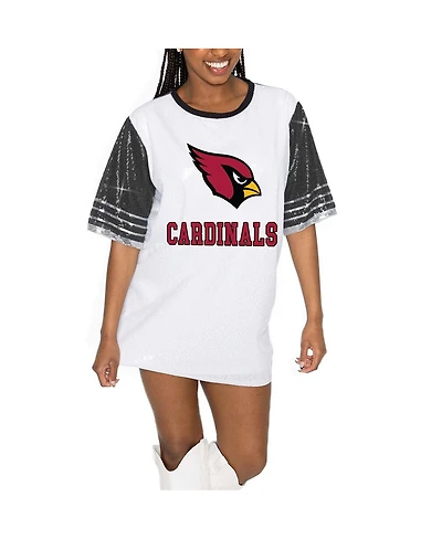 Gameday Couture Women's White/Black Arizona Cardinals Bling It Full Sequin Jersey Dress