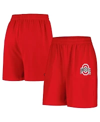 Hype and Vice Women's Scarlet Ohio State Buckeyes Pocket Hit Grand Slam Waffle Shorts