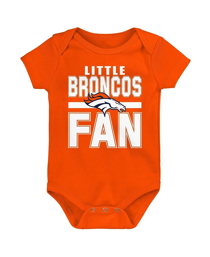 Outerstuff Newborn 3-Piece Denver Broncos Little Tike Bodysuit Set