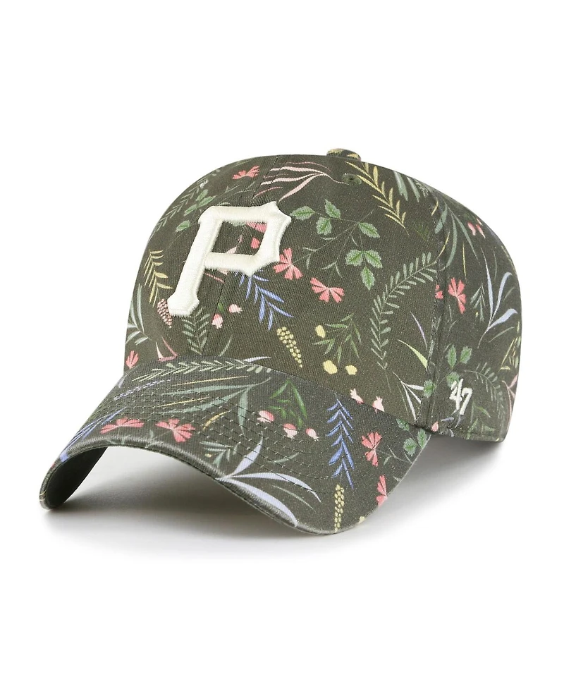 '47 Brand Women's Olive Pittsburgh Pirates Moss Verbena Clean Up Adjustable Hat