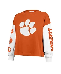 '47 Brand Women's Orange Clemson Tigers Sydney Long Sleeve T-Shirt