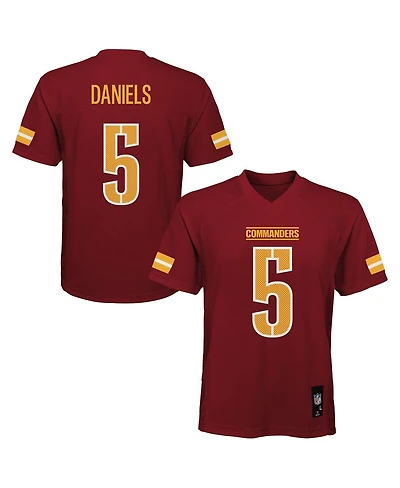 Outerstuff Preschool Jayden Daniels Burgundy Washington Commanders Replica Player Jersey