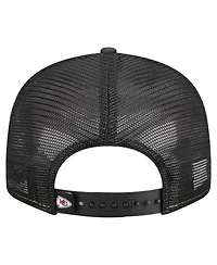 New Era Men's Red/Black Kansas City Chiefs Outdoor Split Panel 9FIFTY Snapback Hat
