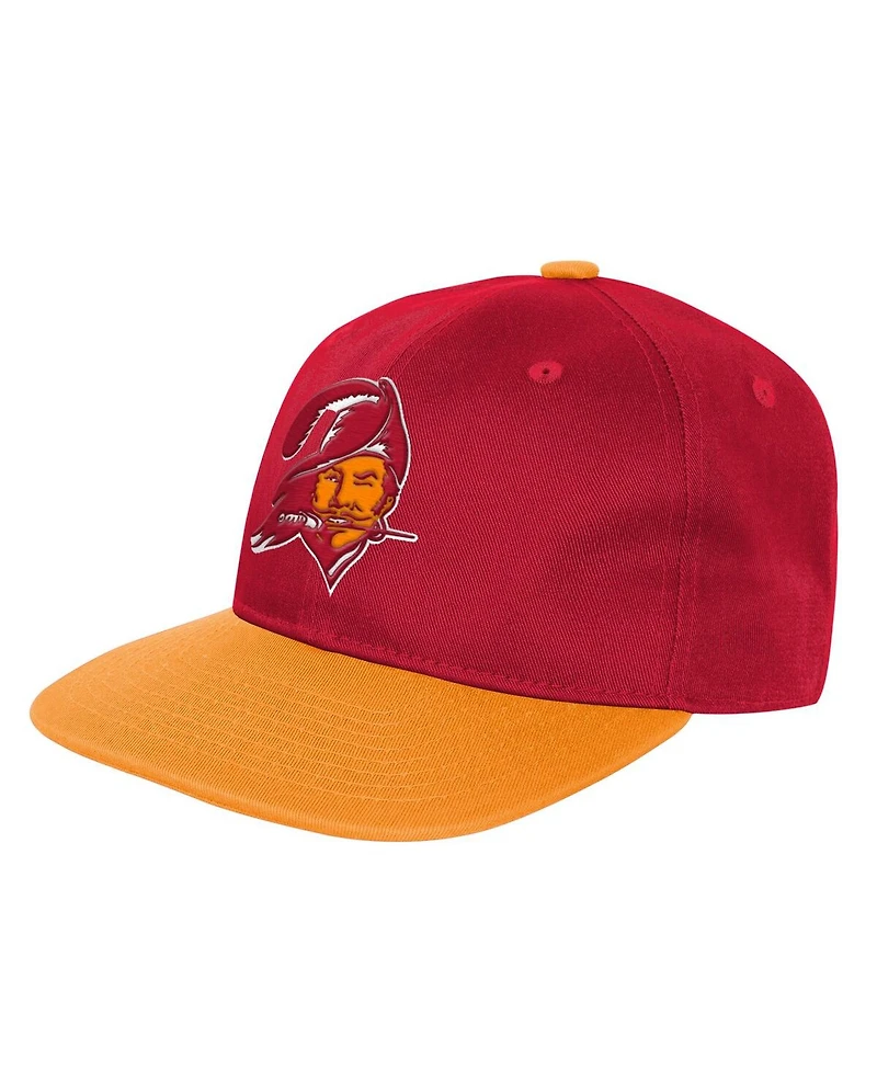 Outerstuff Big Boys and Girls Red Tampa Bay Buccaneers True Retro Adjustable Hat