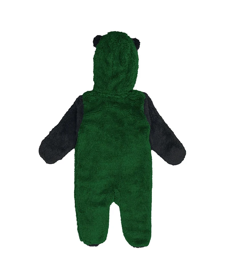 Outerstuff Baby Boys and Girls Green New York Jets Stay Napping Fleece Bunting Full-zip Sleeper