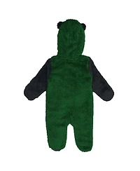Outerstuff Baby Boys and Girls Green New York Jets Stay Napping Fleece Bunting Full-zip Sleeper