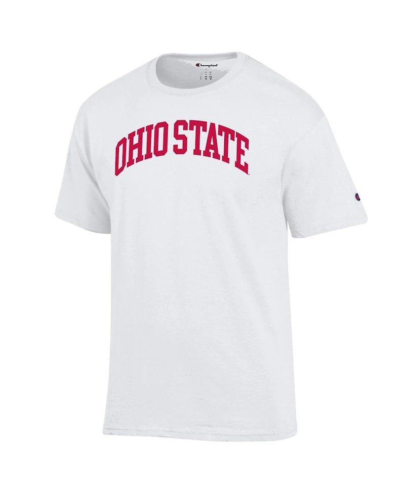 Champion Men's White Ohio State Buckeyes Basic Arch T-Shirt