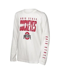 Outerstuff Preschool Ohio State Buckeyes Mix 3-in-1 Combo T-Shirt Set