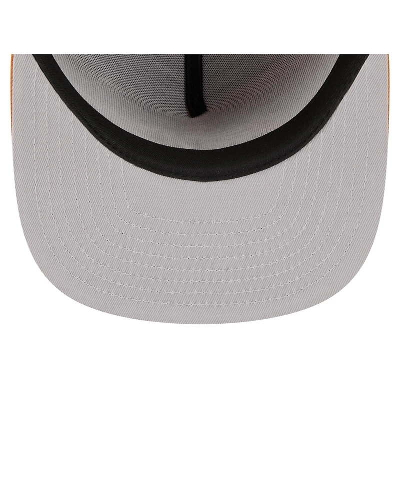 New Era Men's Brown York Jets Color Pack A-Frame 59FIFTY Fitted Hat
