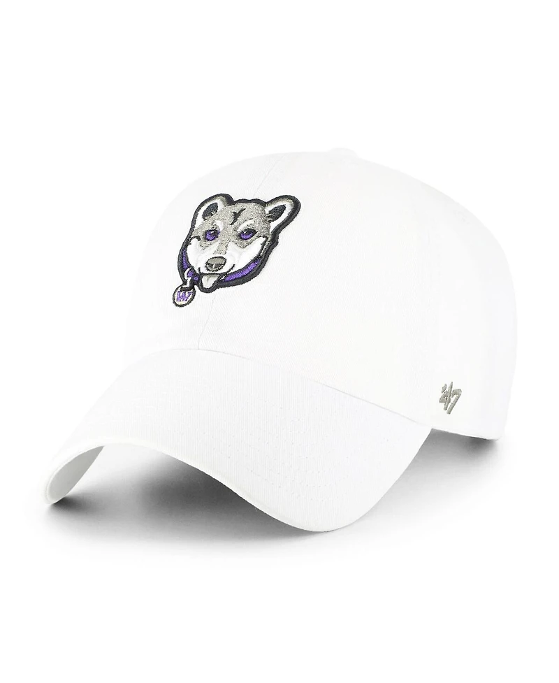 '47 Brand Big Boys and Girls White Washington Huskies Clean Up Adjustable Hat