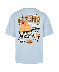 '47 Brand Men's Light Blue San Francisco Giants Ice Cream Parlor Foundation T-Shirt