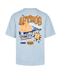 '47 Brand Men's Light Blue Houston Astros Ice Cream Parlor Foundation T-Shirt