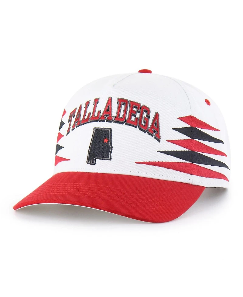 '47 Brand Men's White/Red Talladega Superspeedway Diamond Cut Hitch Adjustable Hat