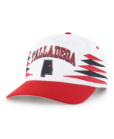 '47 Brand Men's White/Red Talladega Superspeedway Diamond Cut Hitch Adjustable Hat