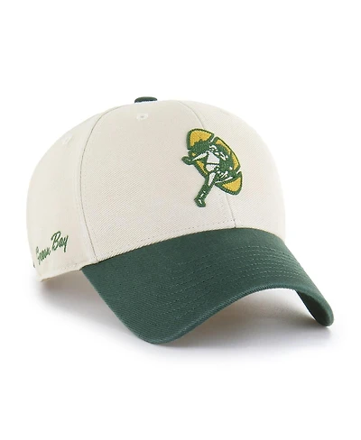 '47 Brand Men's Cream/Green Bay Packers Fairfield Mvp Throwback Adjustable Hat