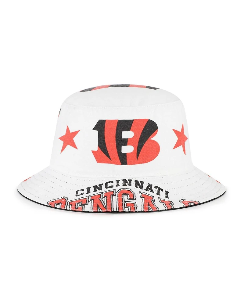 '47 Brand Women's White Cincinnati Bengals Energize Bucket Hat
