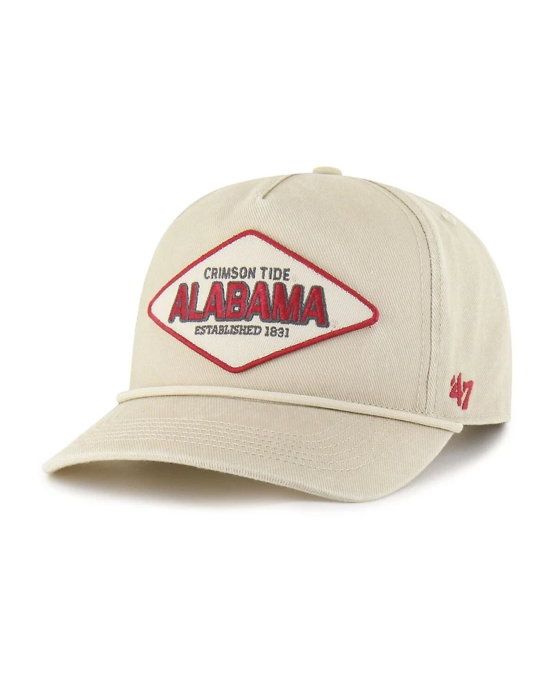 '47 Brand Men's and Women's Cream Alabama Crimson Tide Outdoorsmen Cairn Hitch Adjustable Hat