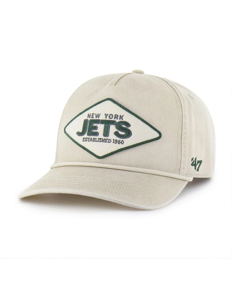 '47 Brand Men's Khaki New York Jets Cairn Hitch Adjustable Hat