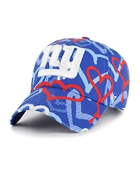 '47 Brand Big Girls Royal New York Giants Mural Clean Up Adjustable Hat