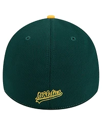 New Era Men's Dark Green/Gold Athletics 2025 Mlb Clubhouse 39THIRTY Flex Hat