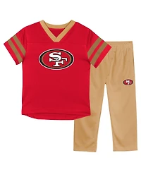 Outerstuff Toddler San Francisco 49ers T-Shirt and Pants Set