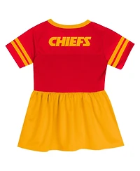 Outerstuff Girls Toddler Red Kansas City Chiefs Stadium Lights Fashion Jersey Dress
