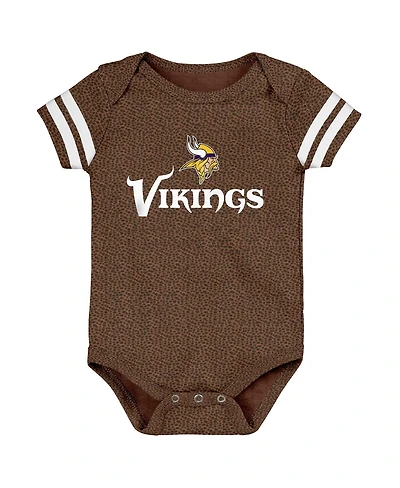 Outerstuff Baby Boys and Girls Brown Minnesota Vikings Playmaker Bodysuit
