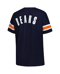 Fanatics Women's Navy Chicago Bears Plus Redzone Notch Neck T-Shirt