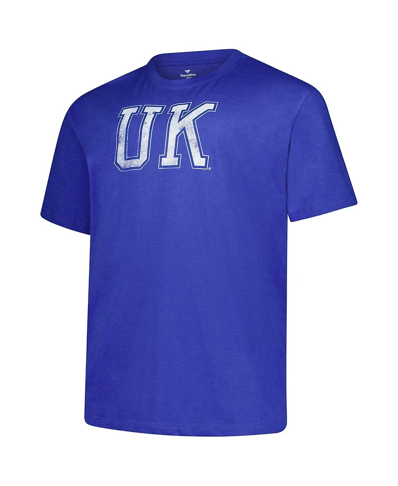 Fanatics Men's Royal Kentucky Wildcats Big Tall Distressed Logo T-Shirt