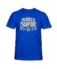 1863FC Big Boys and Girls Blue Chelsea World Champions T-Shirt