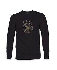 1863FC Men's Black Germany National Team Mono Badge Long Sleeve T-Shirt