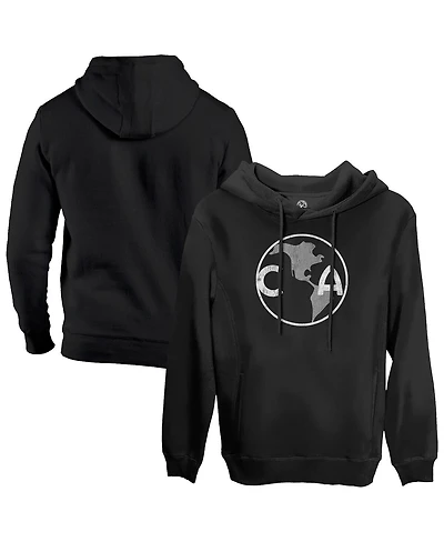 1863FC Men's Black Club America Retro Badge Pullover Hoodie