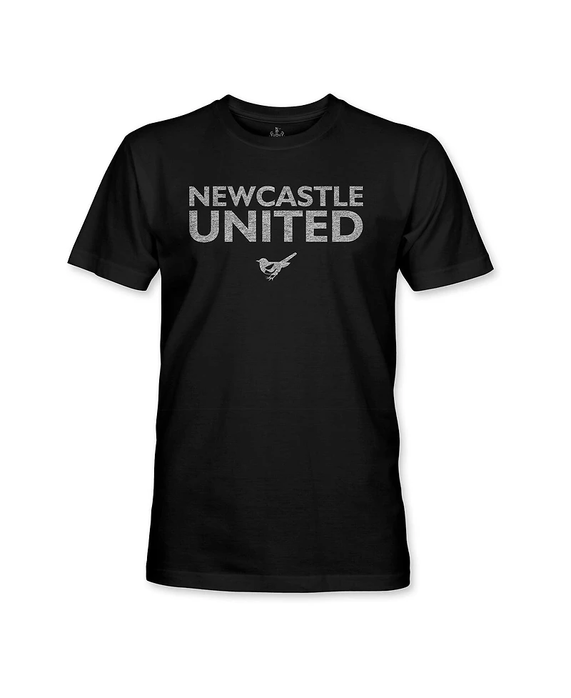 1863FC Men's Black Newcastle United Wordmark T-Shirt