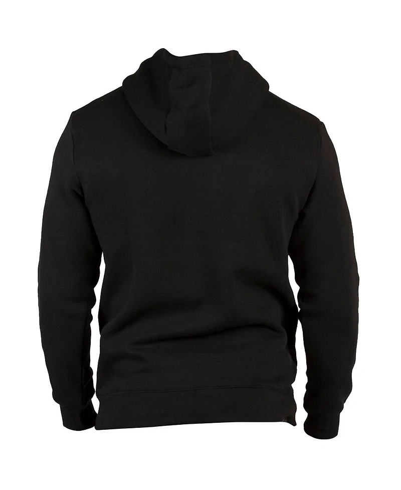 1863FC Men's Black West Ham United Color Badge Fleece Pullover Hoodie