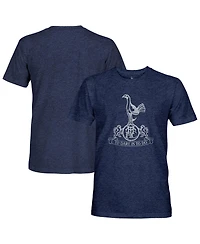 1863FC Men's Navy Tottenham Hotspur Retro Mono Badge Vintage Tri-Blend T-Shirt