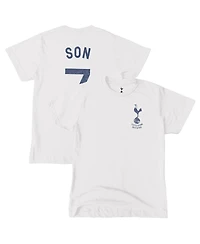 1863FC Big Boys and Girls Son Heung-Min White Tottenham Hotspur Player T-Shirt