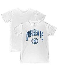 1863FC Men's White Chelsea Retro Wordmark T-Shirt