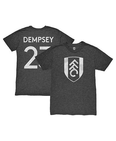 1863FC Men's Clint Dempsey Heather Black Fulham Player Name Number Twisted Tri-Blend T-Shirt