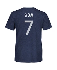1863FC Men's Son Heung-Min Heather Navy Tottenham Hotspur Player Name Number Twisted Tri-Blend Slub T-Shirt