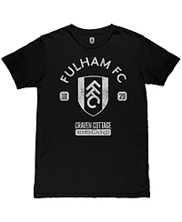 1863FC Men's Black Fulham Established Slub T-Shirt