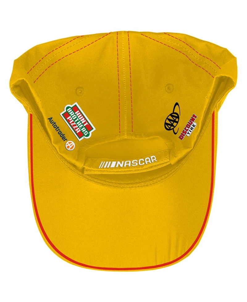 Checkered Flag Sports Men's and Women's Yellow Joey Logano Shell Pennzoil Uniform Adjustable Hat