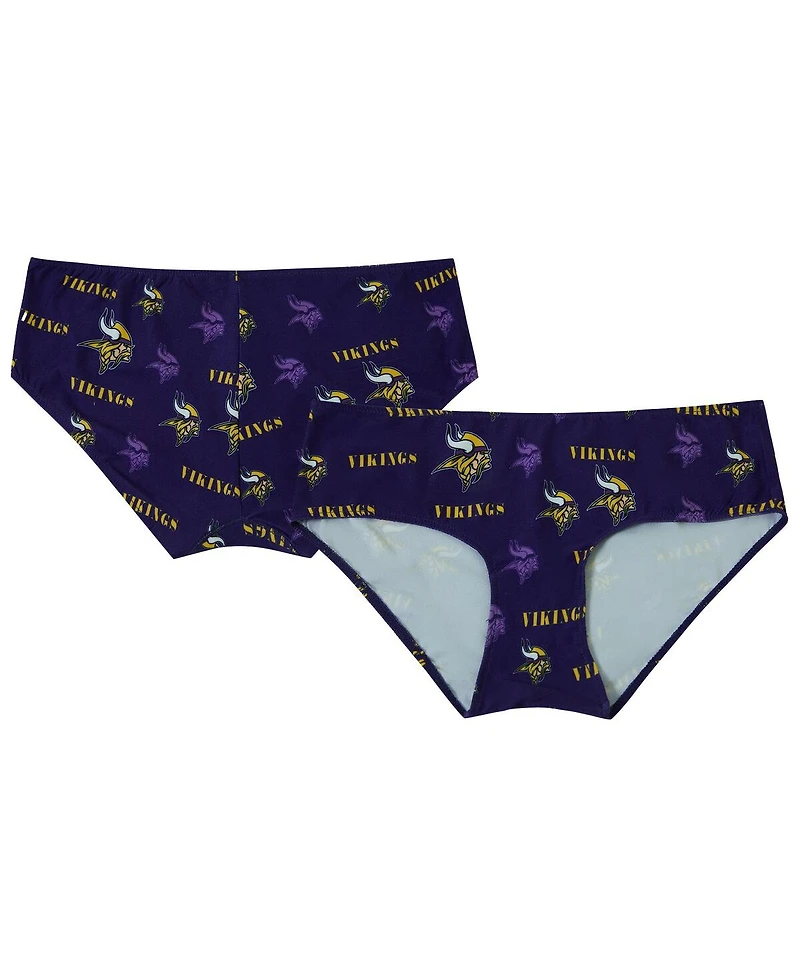 Concepts Sport Women's Purple Minnesota Vikings Mosaic Allover Print Knit Panty