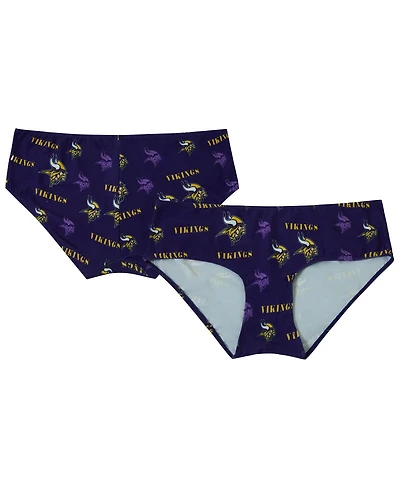 Concepts Sport Women's Purple Minnesota Vikings Mosaic Allover Print Knit Panty