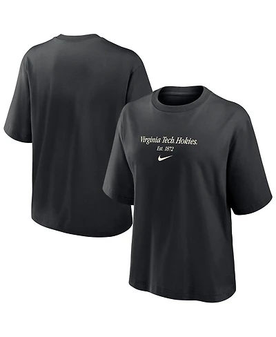 Nike Women's Black Virginia Tech Hokies Boxy T-Shirt
