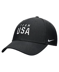 Nike Big Boys and Girls Black Team Usa Club Dri-fit Ripstop Adjustable Hat