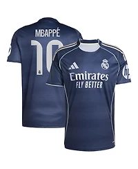 Adidas Men's Kylian Mbappe Blue Real Madrid 2025/26 Away Replica Player Jersey