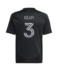 Adidas Big Boys and Girls Tim Ream Black Charlotte Fc 2025 Fortress Kit Replica Player Jersey